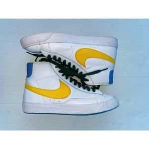 Nike Women’s Blazer’s, White, Yellow, Green, Size 7